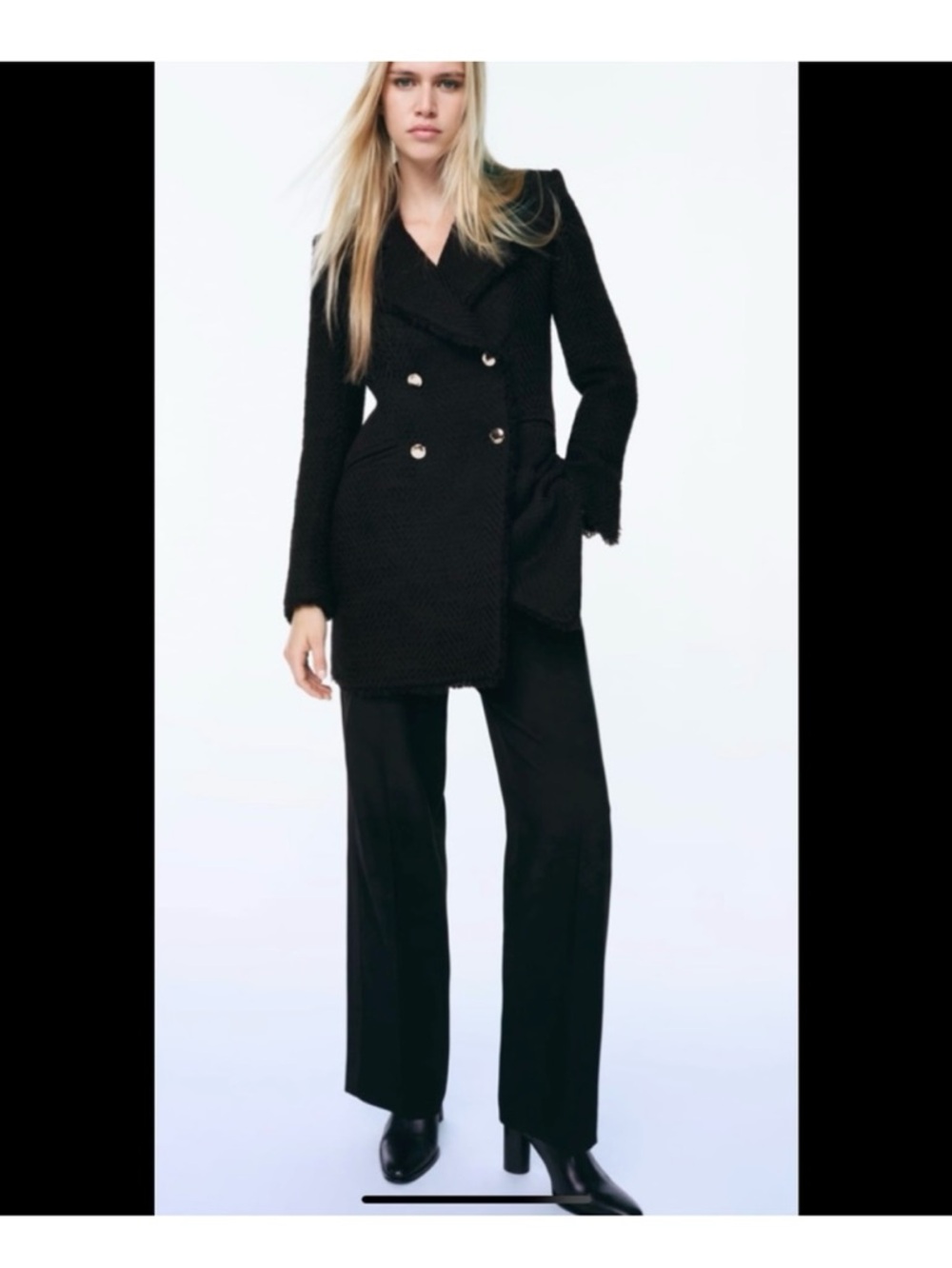 Zara Black Blazer Women - So Elegant!!